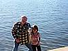 Heather and Granda catch a fish